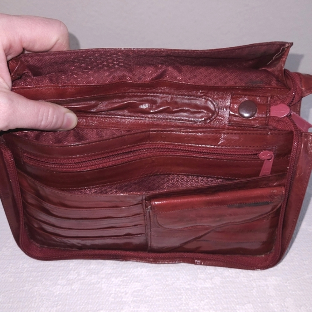 Vintage EEL Skin Clutch - Picture 10 of 16